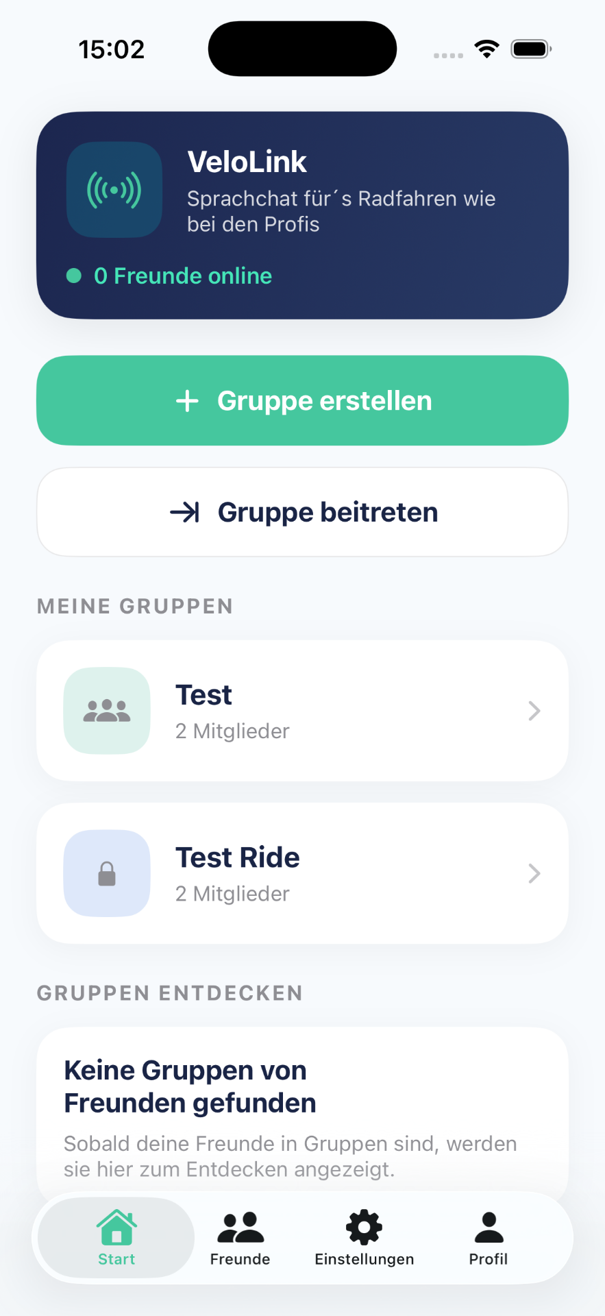 VeloLink App Screenshot 1